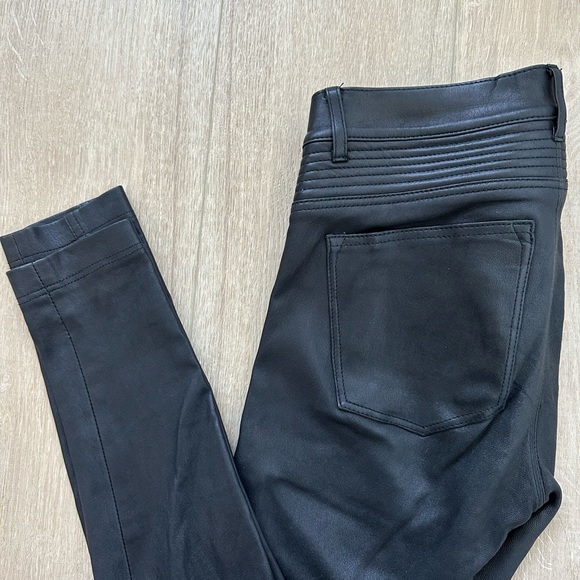 Vince 100% Black Leather Pants - Picture 6 of 6